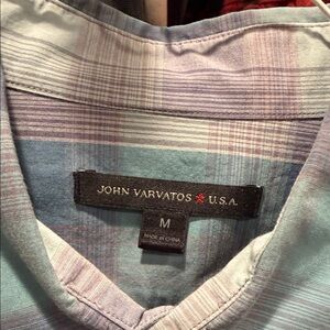 John Varvatos Plaid Blue/ Grey Men's Shirt